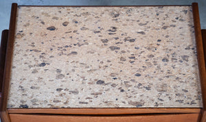 Ølholm Møbelfabrik – Natborde i teak med korktop, 1960’erne (sæt af 2)