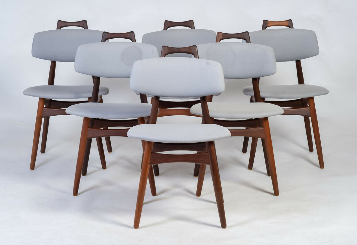 Ib Kofoed Larsen – Spisebordsstole i teak, dansk design