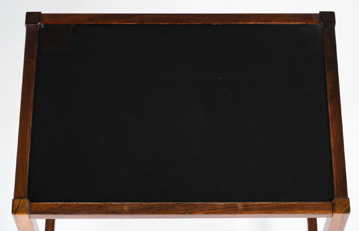 Sæt med tre indskudsborde i palisander, dansk design