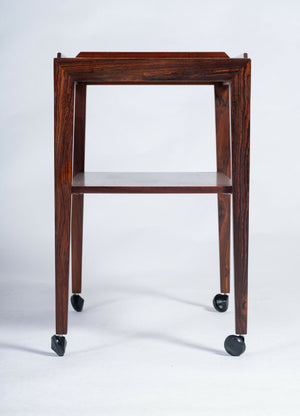 Severin Hansen – Serveringsbord i palisander med Royal Copenhagen fliser, produceret af Haslev Møbelsnedkeri