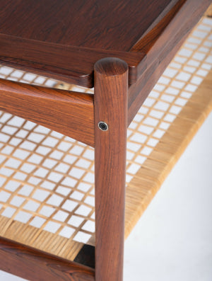 Poul Hundevad – Serveringsvogn i palisander med bakke, produceret af Hundevad & Co.