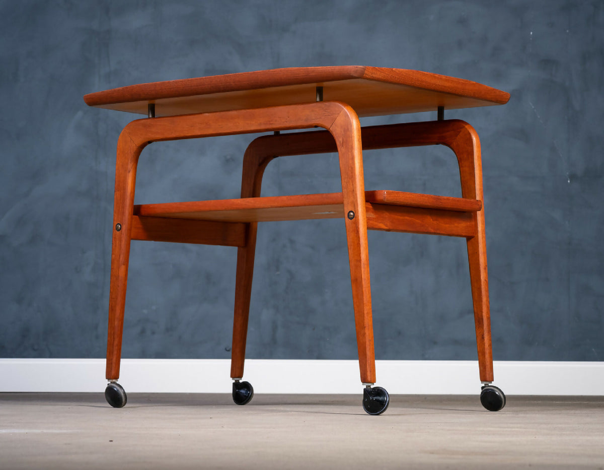 Johannes Andersen – Sæt af tre indskudsborde i palisander med fliser, produceret af CFC Silkeborg, dansk design