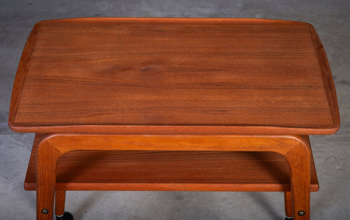 Johannes Andersen – Sæt af tre indskudsborde i palisander med fliser, produceret af CFC Silkeborg, dansk design