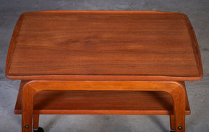 Johannes Andersen – Sæt af tre indskudsborde i palisander med fliser, produceret af CFC Silkeborg, dansk design