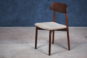 Harry Østergaard – Sæt med 4 spisebordsstole i palisander, produceret af Randers Møbelfabrik