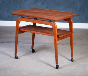 Johannes Andersen – Sæt af tre indskudsborde i palisander med fliser, produceret af CFC Silkeborg, dansk design