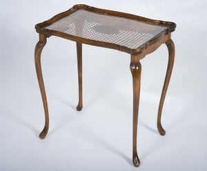 Jason Møbler – Sæt med 3 indskudsborde i glas og flet, dansk design