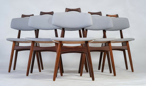 Ib Kofoed Larsen – Spisebordsstole i teak, dansk design