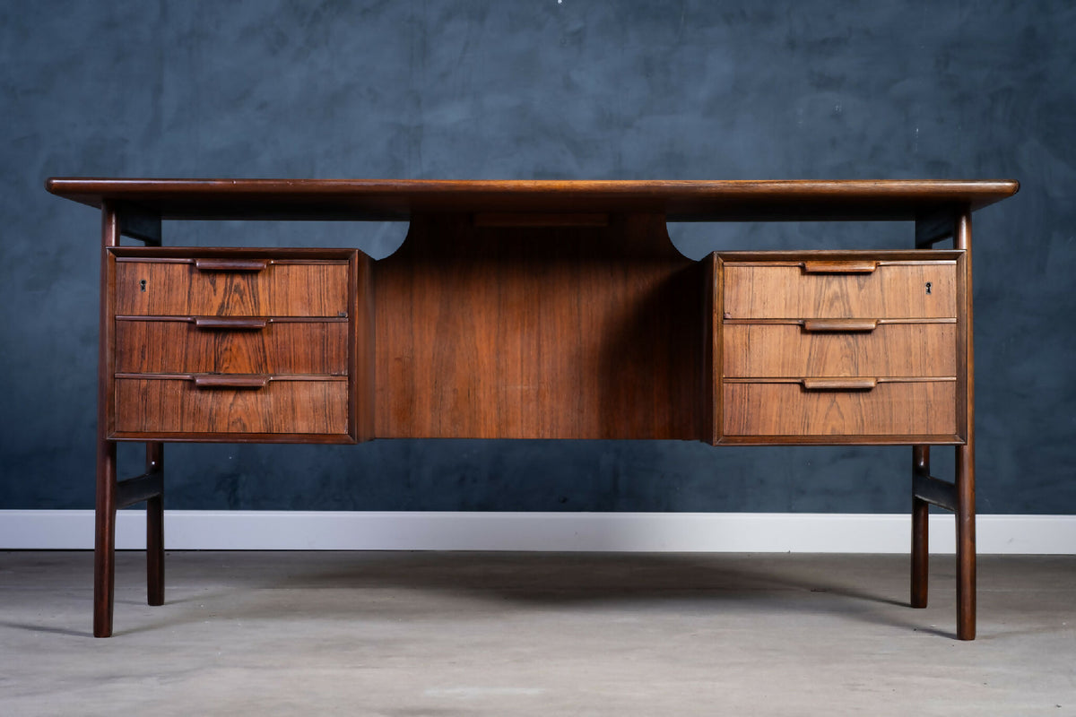 Gunni Omann – Skrivebord i palisander for Omann Jun Møbelfabrik, 1960’erne