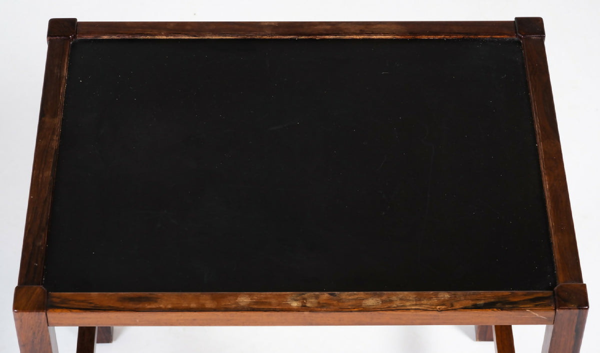 Sæt med tre indskudsborde i palisander, dansk design