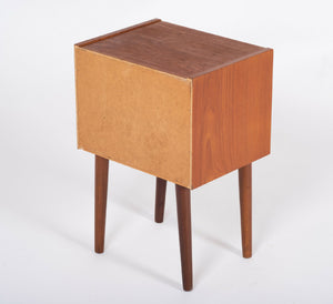 Natbord i teak med 2 skuffer, dansk design