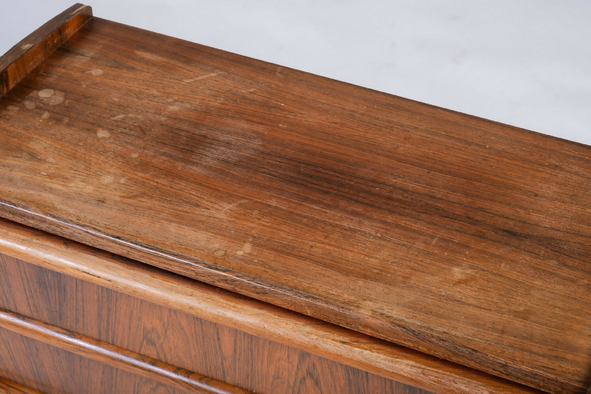 Kommode i palisander med tre skuffer, dansk design