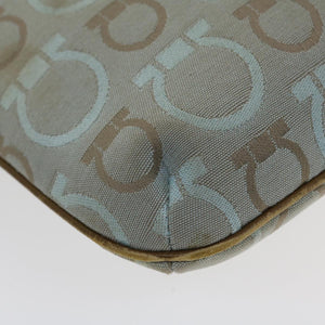 Salvatore Ferragamo Skuldertaske - Beige Canvas