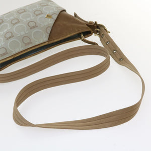 Salvatore Ferragamo Skuldertaske - Beige Canvas