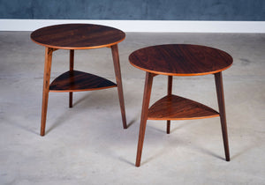 Holger Georg Jensen – Sæt af to sideborde i palisander, produceret af Kubus, dansk design