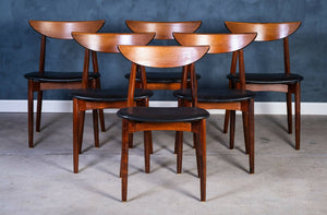 Kurt Østervig – Spisestuestole i palisander, produceret af K.P. Møbler, dansk design