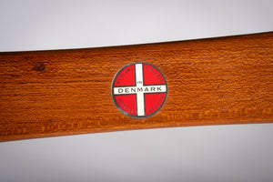 Henning Kjærnulf – Model 255 spisebordsstol i teak og læder, produceret af Bruno Hansen