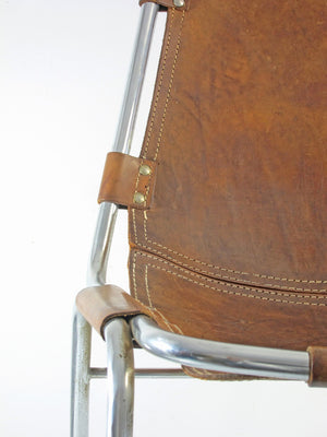 Charlotte Perriand – Spisebordsstol i sadellæder, Les Arcs