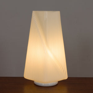 Pair of Italian Murano glass table lamps from the 1970s