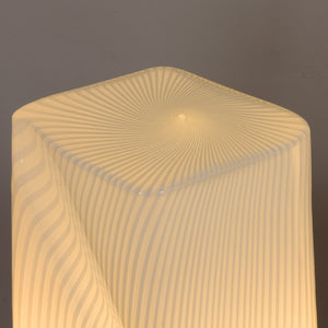 Pair of Italian Murano glass table lamps from the 1970s