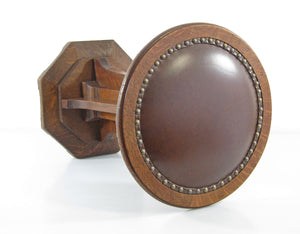 Skammel i eg, europæisk Art Deco, ca. 1900–1930