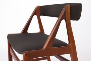 Set 6 vintage chairs Henning Kjaernulf Denmark 1960s