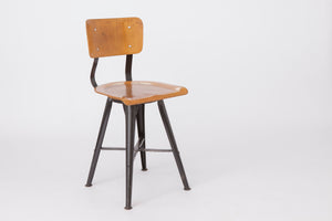 1 af 3 Industrielle Barstole Vintage 50-60'erne