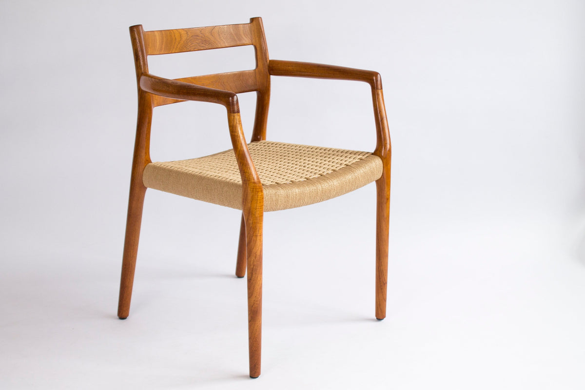 Niels Møller - Vintage stol model 67 fra 1970&#39;ere i dansk teak