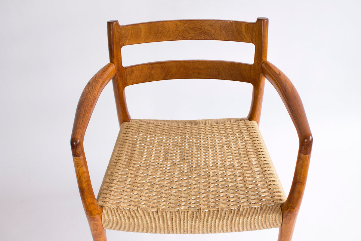 Niels Møller - Vintage stol model 67 fra 1970&#39;ere i dansk teak