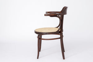 Kontorstol i bøjettræ med wienerflet, Thonet-stil