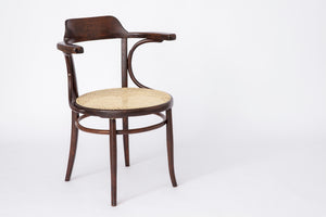 Kontorstol i bøjettræ med wienerflet, Thonet-stil
