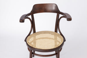 Kontorstol i bøjettræ med wienerflet, Thonet-stil