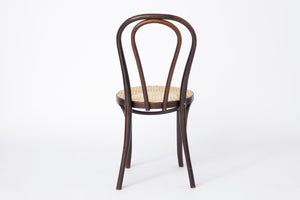 Vintage Bentwood Stol med Wienerlæder Detalje