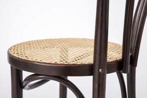 Vintage Bentwood Stol med Wienerlæder Detalje