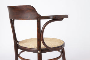 Kontorstol i bøjettræ med wienerflet, Thonet-stil