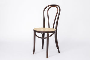 Vintage Bentwood Stol med Wienerlæder Detalje