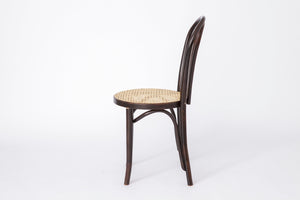 Vintage Bentwood Stol med Wienerlæder Detalje