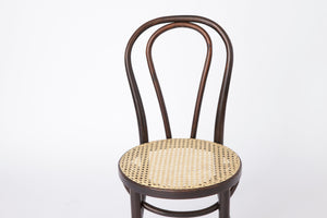 Vintage Bentwood Stol med Wienerlæder Detalje