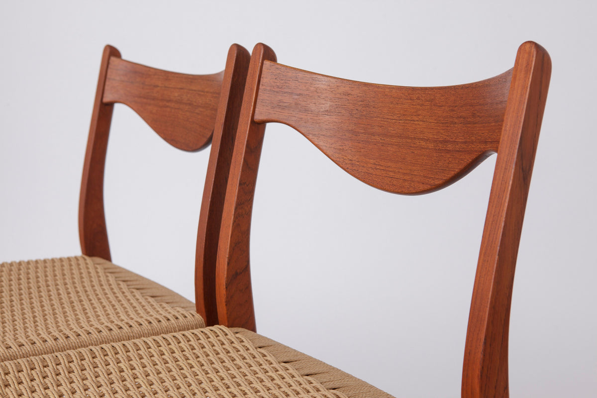 Arne Wahl Iversen - 4 x Spisestole, model GS61, Glyngøre Stolefabrik