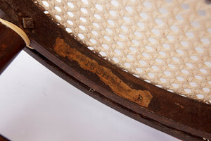 Vintage Skrivebordsstol Bentwood Viennese Flet Fischel Østrig - Ca. 1950'erne