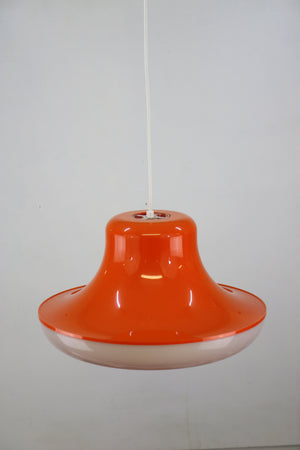 Massive – Pendel i orange og hvid fra 1970’erne