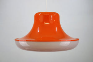 Massive – Pendel i orange og hvid fra 1970’erne