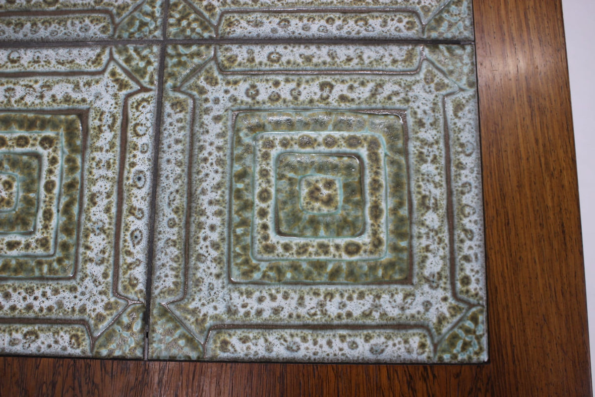 Sofabord i palisander og keramik, produceret i Danmark, 1960’erne