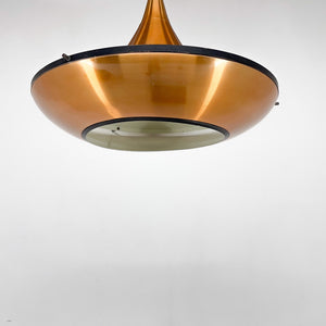 Vintage pendellampe i kobber