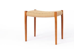 Niels O. Møller – Fodskammel, model 80A, teak – Pris pr. stk.