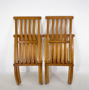 Ott Rothmayer - 2 x Vintage folding chairs in beech