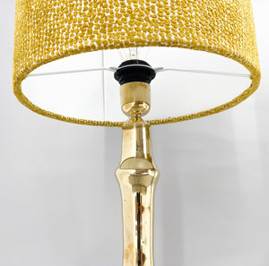 Tall brass table lamps from the 1950s
