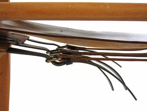 Wilhelm Kienzle – Safari lænestol i eg og sort læder, produceret af Wohnbedarf