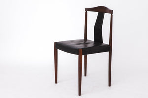 Vintage skrivebordsstol i palisander og læder af Ottensarndt, Tyskland, 1960’erne