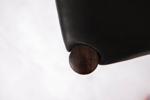 Vintage skrivebordsstol i palisander og læder af Ottensarndt, Tyskland, 1960’erne